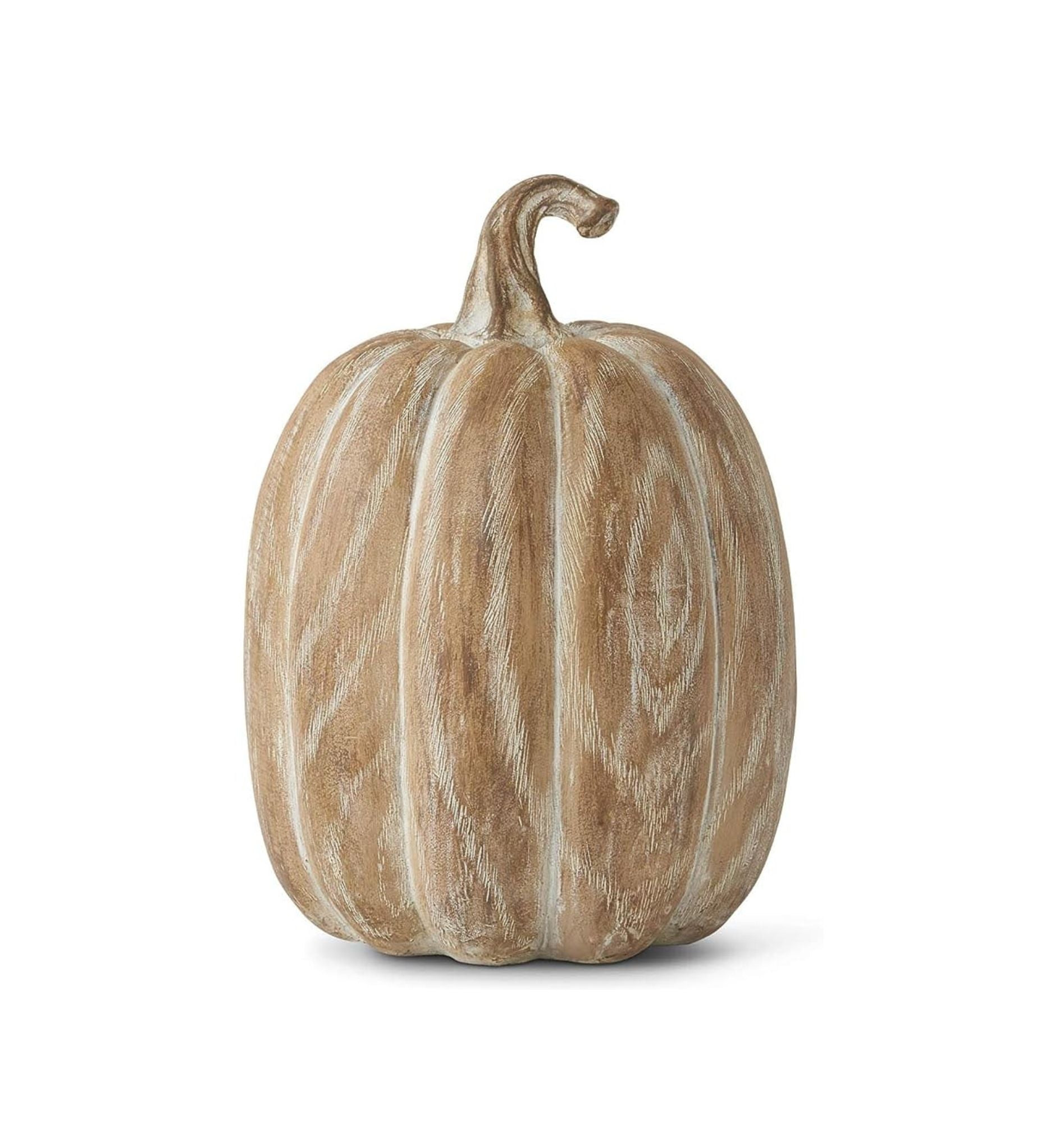 Whitewashed Wood Pumpkin