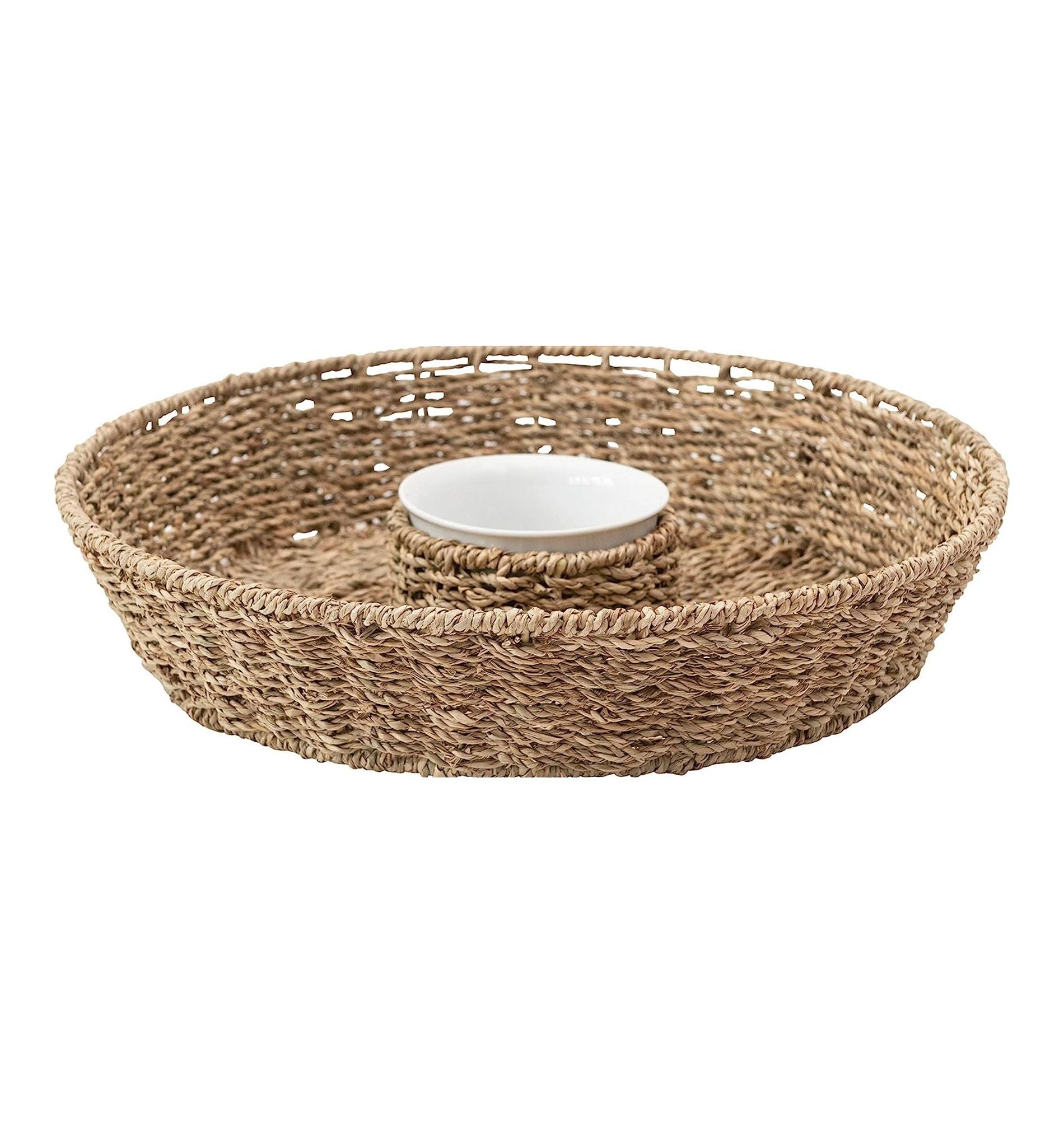 Seagrass Chip and Dip Basket Set