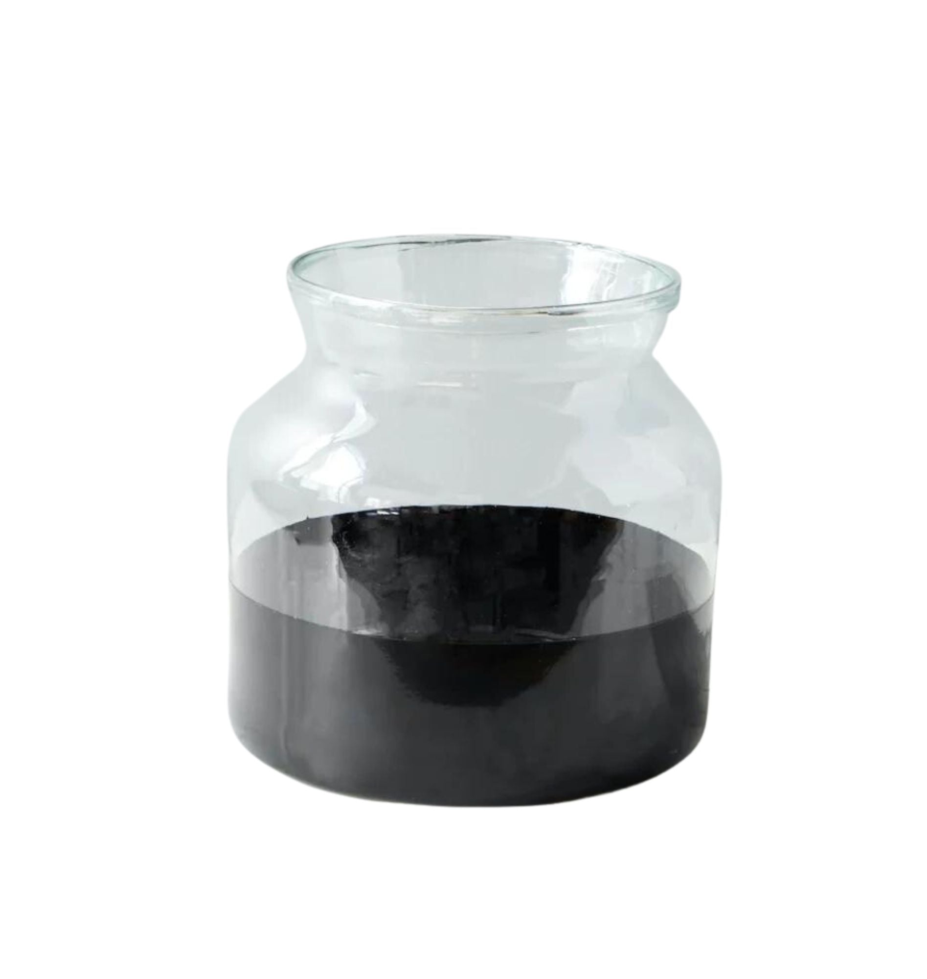 Black Colorblock Vase